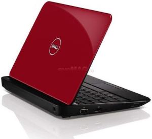 Dell - Laptop Inspiron Mini 10 (1018) (Rosu)-Atom N455, 2GB, 320GB, GMA3150, Ubuntu, 6cell, BT