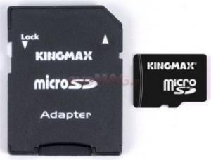 Kingmax - Lichidare! Card microSDHC 4GB (Class 2) + adaptor SD