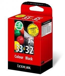 Lexmark - Cartus cerneala Nr. 32 / Nr. 33 (Negru / Color)
