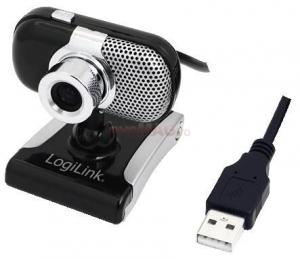 LogiLink - Camera web LogiLink UA0161 (Negru cu argintiu)