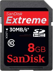 SanDisk - Card SDHC Extreme HD Video 8GB