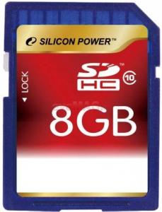 Silicon Power - Card SDHC 8GB (Class 10)