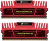Corsair - Cel mai mic pret!  Memorii Vengeance Red DDR3, 2x4GB, 1600MHz (dual channel)