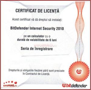 BitDefender - Lichidare! Internet Security 2010 OEM/ 6 Luni Licenta/ Fara CD