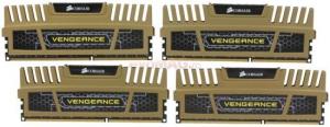 Corsair - Memorii Corsair Vengeance Green DDR3, 4x4GB, 1600 MHz (Quad Channel)