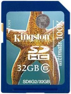 Kingston -  Card SDHC 32GB Clasa 6