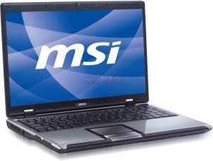MSI - Laptop CX500-605XEU (Intel Pentium T4500, 15.6", 4GB, 320GB, ATI Mobility Radeon HD 4330 @ 512MB, Negru)