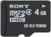 Sony - card microsdhc 4gb + adaptor