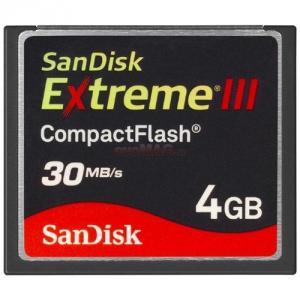 SanDisk - Card Extreme III Compact Flash 4GB
