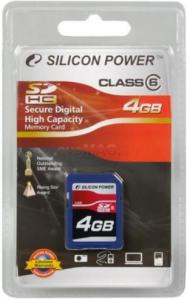 Silicon Power - Card SDHC 4GB (Clasa 6)
