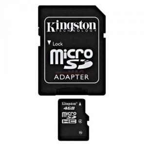 Kingston - Card microSDHC 4GB (Class 4)