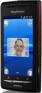 Sony Ericsson -  Telefon Mobil X8, 600 MHz, Android 1.6, TFT capacitive touchscreen 3.0", 3.15MP, 128MB (Negru/Rosu)