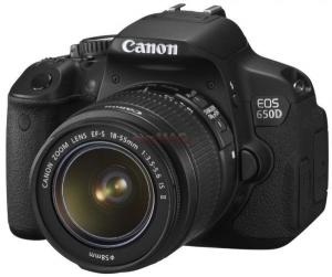 Canon - Lichidare!     Aparat Foto D-SLR Canon EOS 650D (Negru), cu Obiectiv EF-S 18-55mm IS II, Filmare Full HD, Ecran Tactil Rabatabil