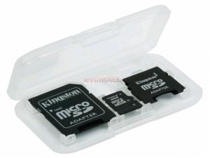 Kingston - Card microSDHC 4GB (Class 4) + 2 Adaptoare