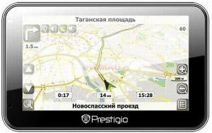 Prestigio - Sistem de Navigatie GeoVision 5500BT, 533 MHz, Microsoft Windows CE 6.0, TFT Touchscreen 5", Harta Europa de Est