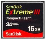 SanDisk - Card Extreme III Compact Flash 16GB
