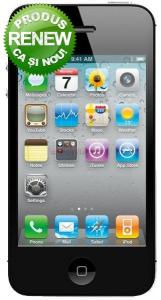 Apple -  RENEW!    Telefon Mobil Apple iPhone 4S, 1GHz Dual-Core, iOS 5, LED-backlit IPS TFT capacitive touchscreen 3.5", 8MP, 16GB (Negru)