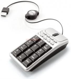 Dicota - KeyPad si Mouse Laptop Abacus Business (Argintiu)