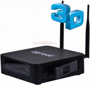 Egreat - Lichidare! Media Player R300 Pro, Full HD, 3D, Conversie 2D - 3D, Wireless, Realtek 1186DD + CADOU