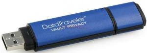 Kingston - Cel mai mic pret! Stick USB DataTraveler Vault Privacy Edition 64GB (Albastru)