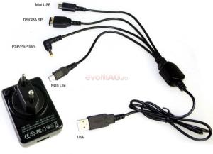 Mad Catz - Lichidare 4-in-1 USB AC Adapter