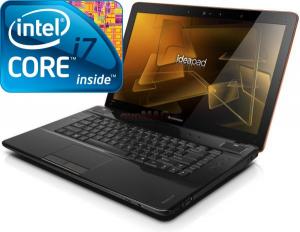 Lenovo - Laptop IdeaPad Y560A (Core i7-740QM, 15.6", 4GB, 500GB, ATI HD 5730 @1GB, HDMI)  + CADOURI