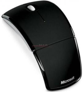 Microsoft - Promotie  Mouse Laser Wireless Arc (Negru)