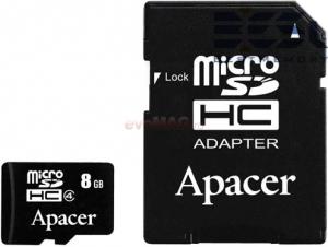Apacer - Card microSDHC 8GB (Class 4) + 1 Adaptor SD