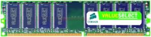 Corsair -   Memorie Corsair Value Select DDR2, 1x1GB, 667MHz