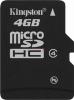 Kingston - Card microSDHC 4GB (Class 4)
