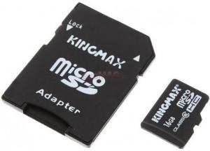 Kingmax -  Card microSDHC 16GB (Class 6) + Adaptor SD