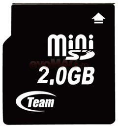 Team Group - Cel mai mic pret!  Card de memorie Mini SD 2GB + adaptor SD