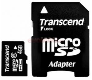 Transcend - Cel mai mic pret! Card Micro SD 4GB