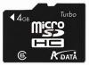 A-data - lichidare! card microsdhc 4gb (clasa