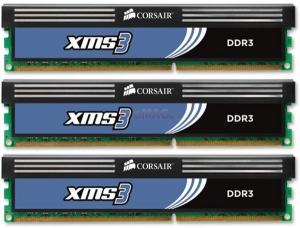 Corsair - Memorii XMS3 Classic Blue DDR3&#44; 3x2GB&#44; 1333MHz (XMP 1.2) (7-7-7-20)