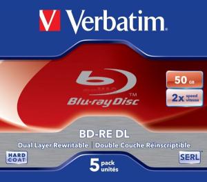 Verbatim -   Blank BD-RE DL, 50GB, 2x(5 pack)