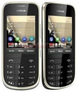 NOKIA - Telefon Mobil NOKIA Asha 202, TFT resistive touchscreen 2.4", 2MP, 10MB, Dual SIM (Negru)