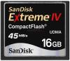 Sandisk - card extreme iv compactflash 16gb