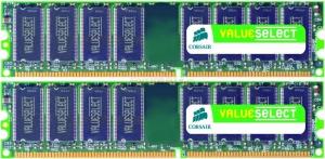 Corsair - Memorii Value Select DDR1&#44; 2x1GB&#44; 400MHz