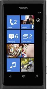 NOKIA - Telefon Mobil Lumia 800, 1.4 GHz, Windows 7.5, AMOLED capacitive touchscreen 3.7", 8MB, 16GB (Negru) (Logo)