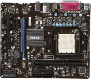 MSI - Placa de baza GF615M-P33 V2, GeForce 7025 nForce 630a, AM3, DDR III, PCI-E 16x