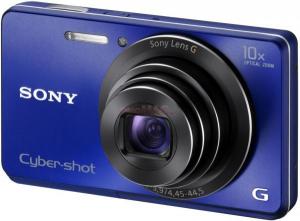 Sony -  Aparat Foto Digital Sony DSC-W690 (Albastru), Filmare HD + Card 4GB + Husa
