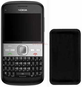 Celly - Husa SILY70 pentru Nokia E5 (Neagra)