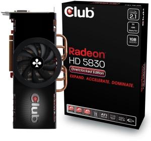 Club 3D - Placa Video Radeon HD 5830 Overclocked Edition