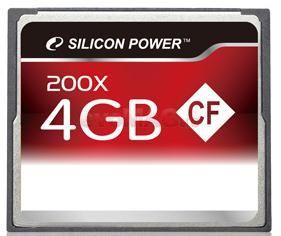 Silicon Power - Card Compact Flash 4GB 200x