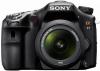 Sony -  Aparat Foto D-SLR SLT-A77VK (Negru), cu Obiectiv 18-55mm, Filmare Full HD, GPS
