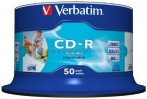 Verbatim - CD-R 48X 700MB SP50/PK PRINT (50 buc.)