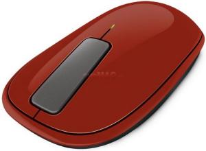 Microsoft - Cel mai mic pret!  Mouse BlueTrack Wireless Explorer Touch (Rosu Rust)