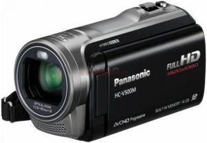 Panasonic - Camera Video HC-V500MEP (Neagra) Filmare Full HD, Obiectiv Wide 32.4mm, Ecran Tactil 3"