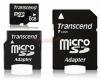 Transcend - card microsd 8gb + adaptor minisd si sd